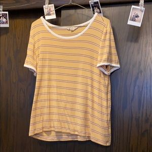 Striped ringer tee